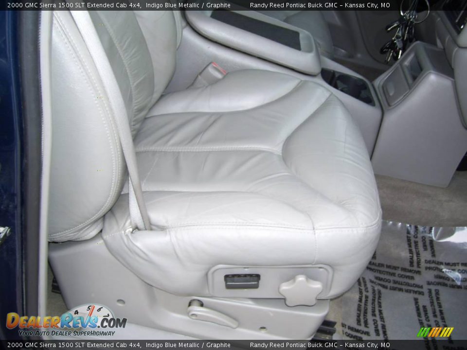 2000 GMC Sierra 1500 SLT Extended Cab 4x4 Indigo Blue Metallic / Graphite Photo #11