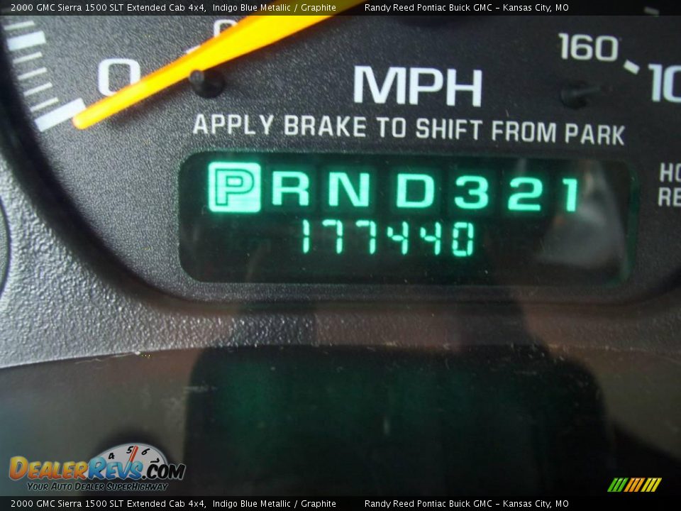 2000 GMC Sierra 1500 SLT Extended Cab 4x4 Indigo Blue Metallic / Graphite Photo #15