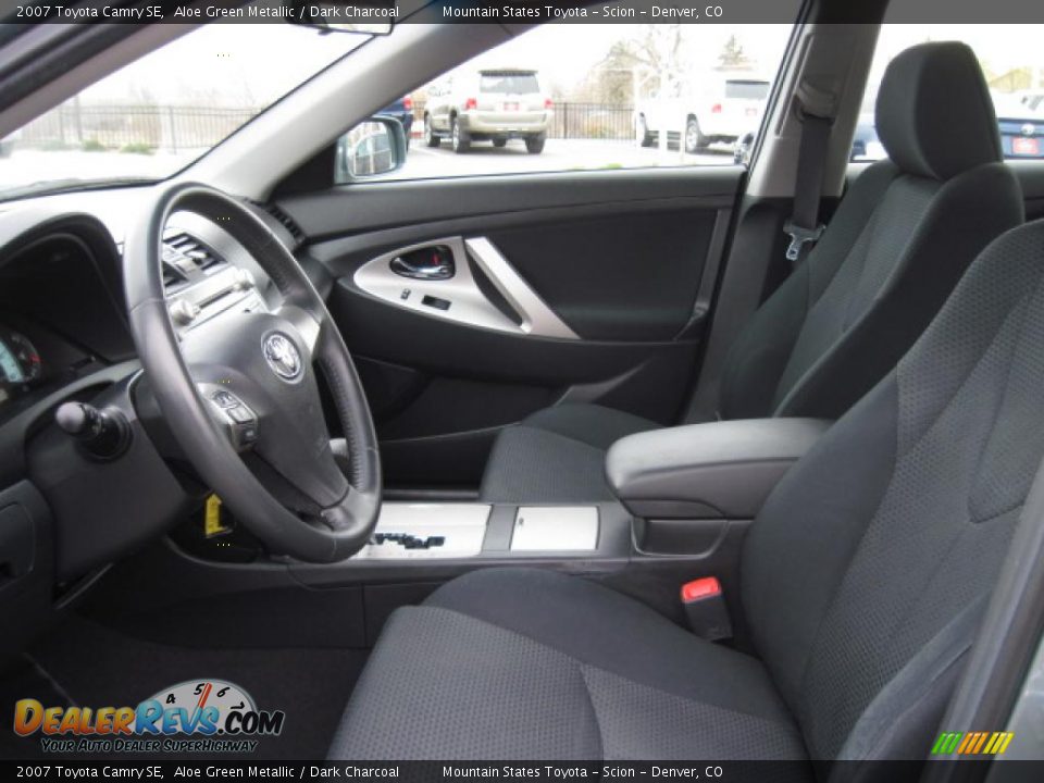 2007 Toyota Camry SE Aloe Green Metallic / Dark Charcoal Photo #9