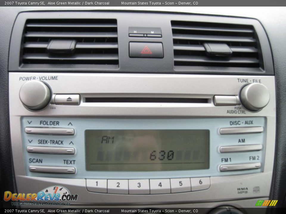 2007 Toyota Camry SE Aloe Green Metallic / Dark Charcoal Photo #16