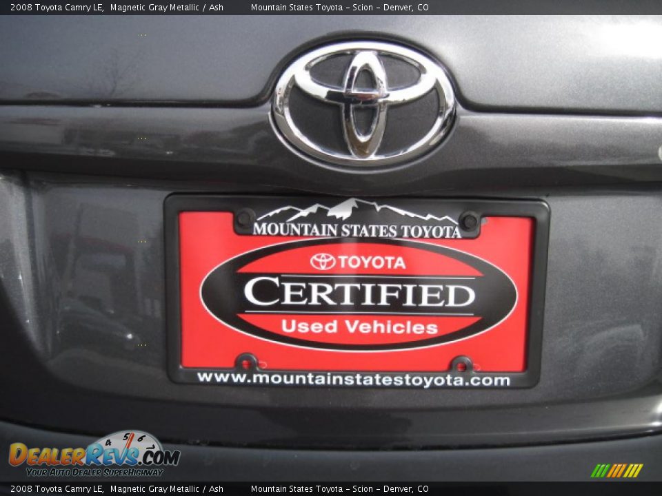 2008 Toyota Camry LE Magnetic Gray Metallic / Ash Photo #23