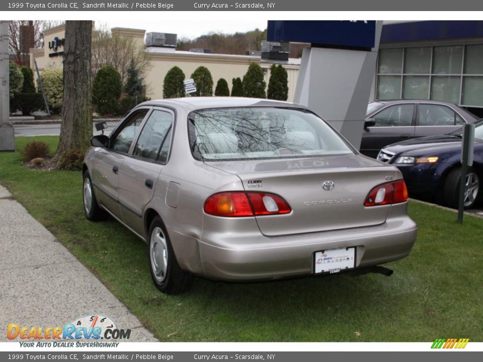 1999 Toyota Corolla CE Sandrift Metallic / Pebble Beige Photo #7