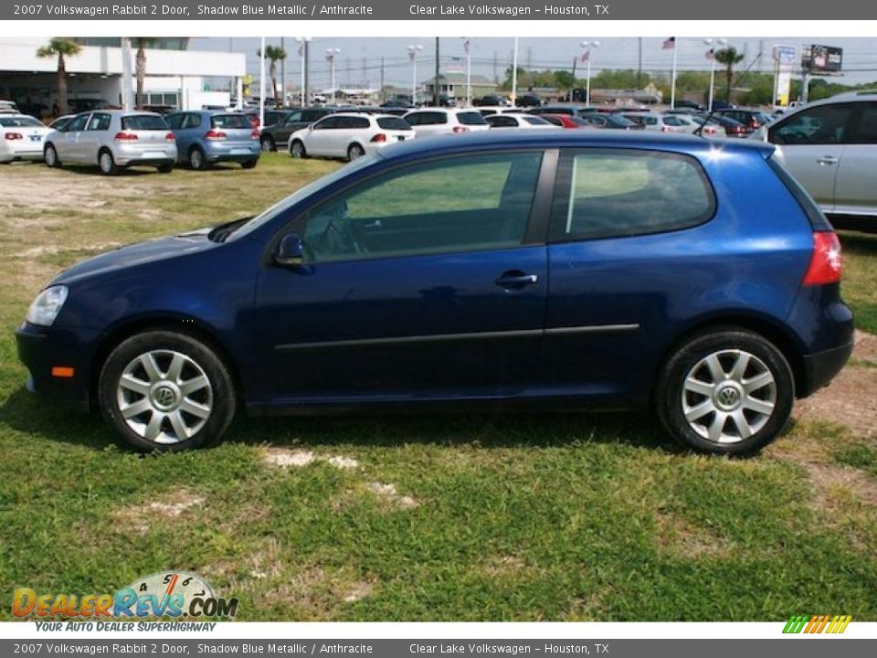 2007 Volkswagen Rabbit 2 Door Shadow Blue Metallic / Anthracite Photo #12