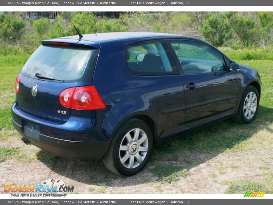 2007 Volkswagen Rabbit 2 Door Shadow Blue Metallic / Anthracite Photo #16