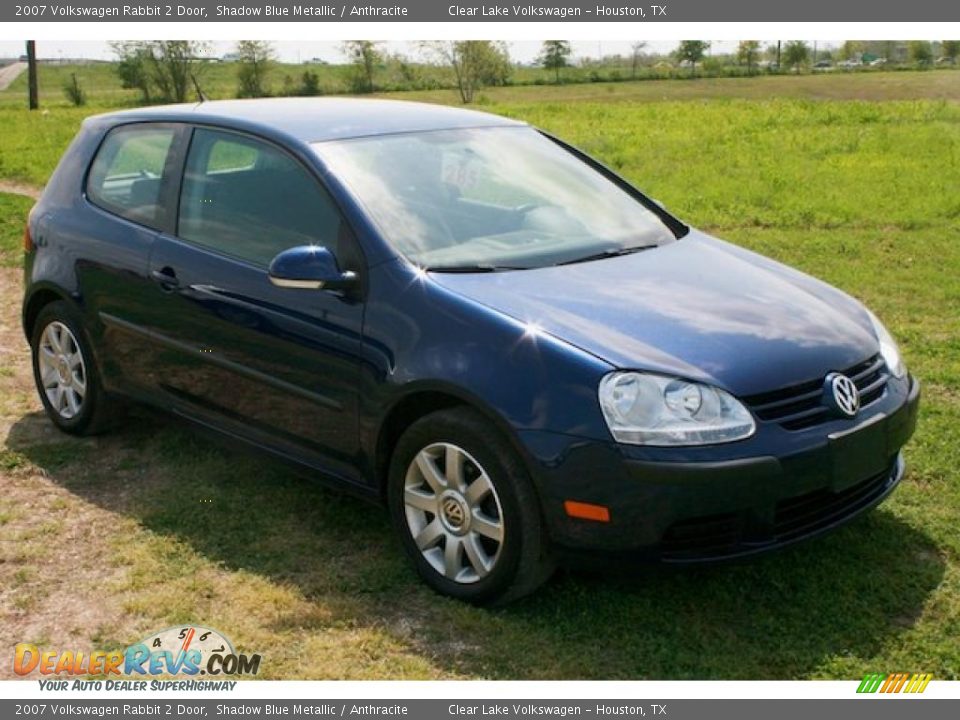 2007 Volkswagen Rabbit 2 Door Shadow Blue Metallic / Anthracite Photo #18