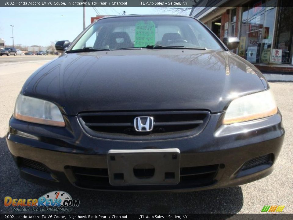 2002 Honda Accord EX V6 Coupe Nighthawk Black Pearl / Charcoal Photo #2