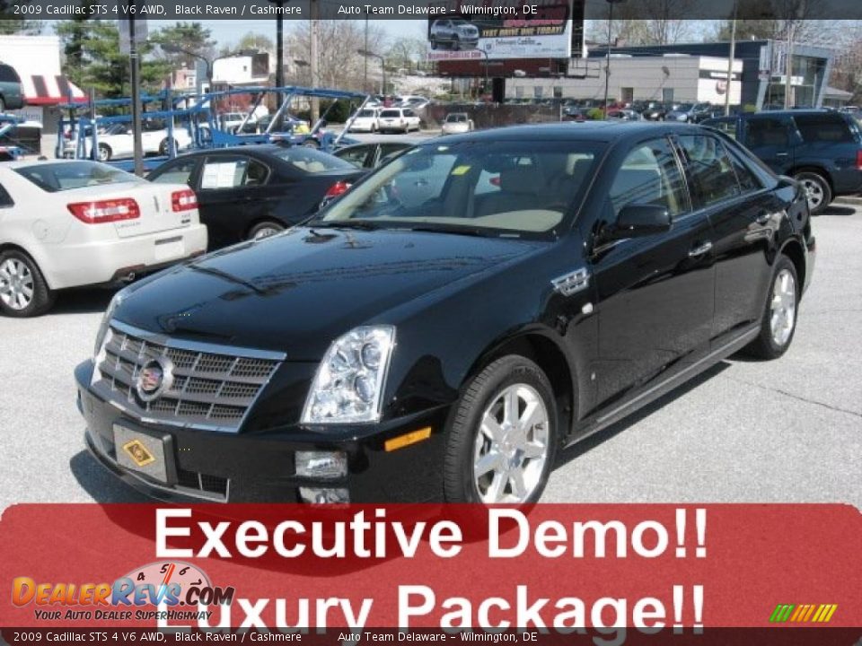 2009 Cadillac STS 4 V6 AWD Black Raven / Cashmere Photo #1