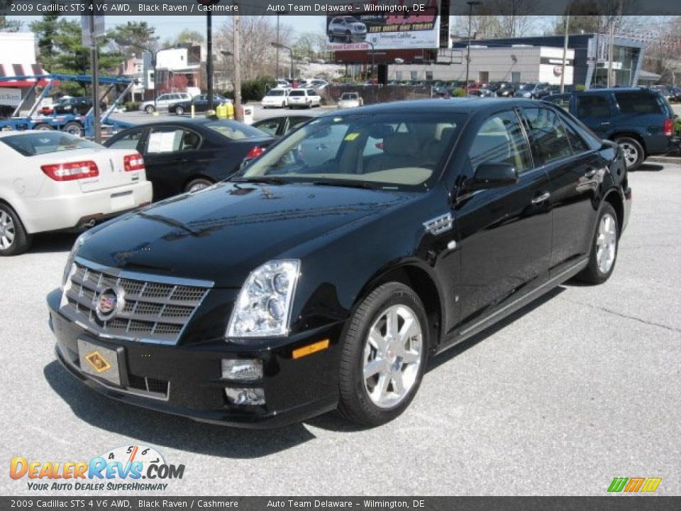 2009 Cadillac STS 4 V6 AWD Black Raven / Cashmere Photo #2