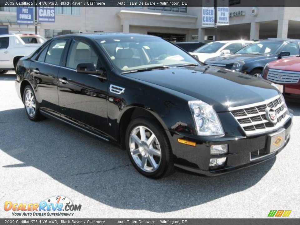 2009 Cadillac STS 4 V6 AWD Black Raven / Cashmere Photo #4