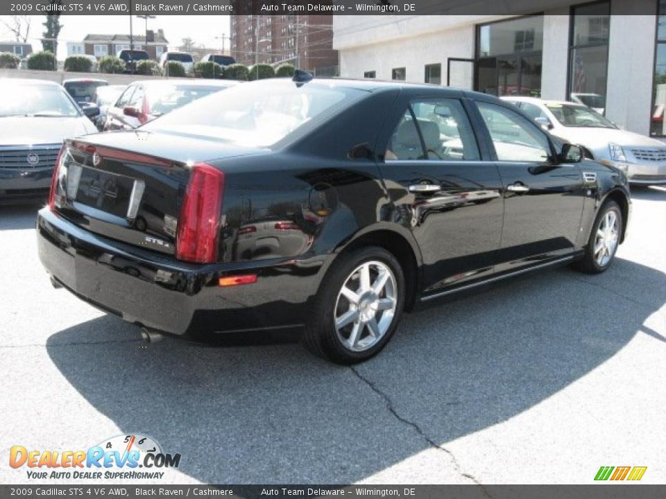 2009 Cadillac STS 4 V6 AWD Black Raven / Cashmere Photo #6