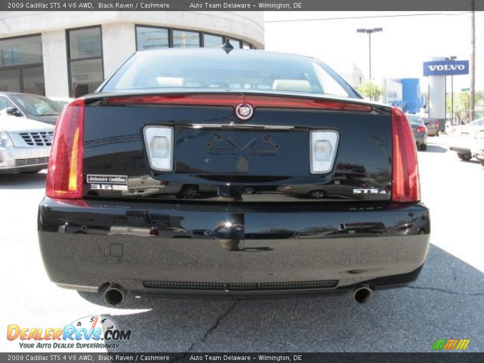 2009 Cadillac STS 4 V6 AWD Black Raven / Cashmere Photo #7