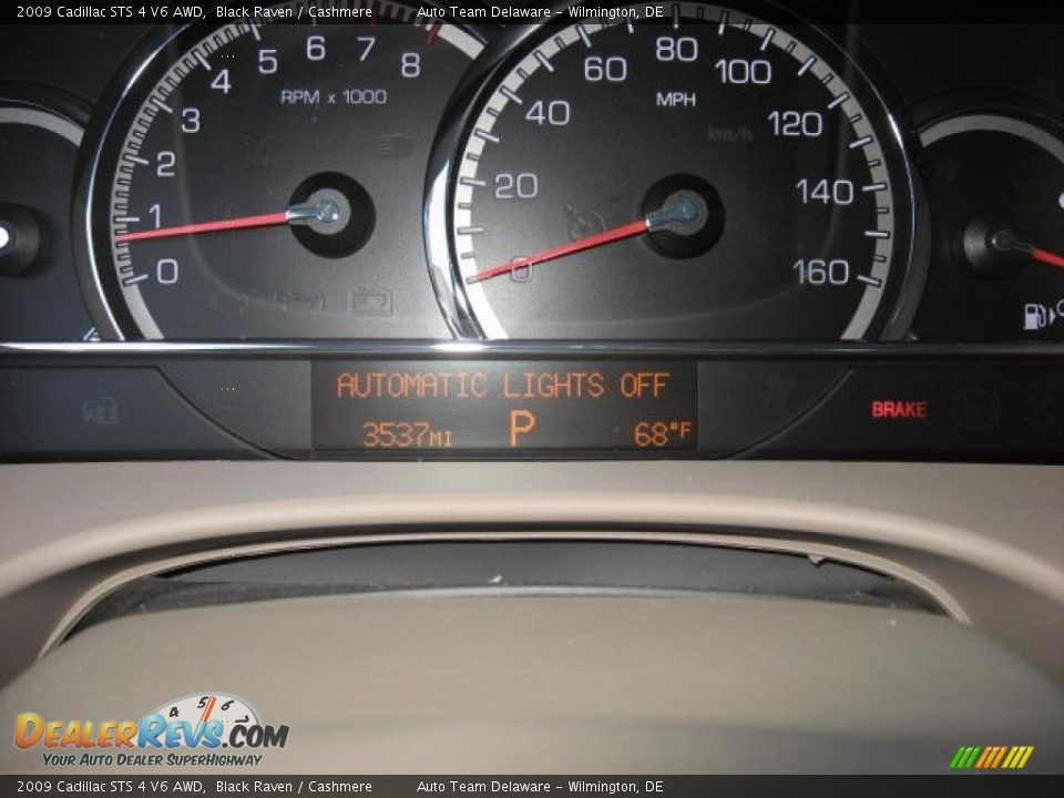 2009 Cadillac STS 4 V6 AWD Black Raven / Cashmere Photo #20