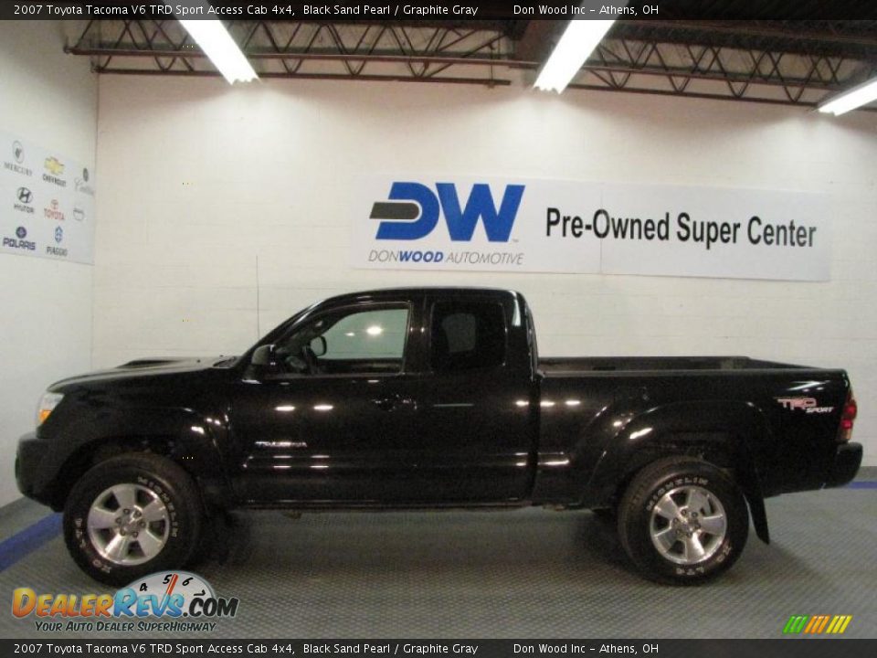 2007 Toyota Tacoma V6 TRD Sport Access Cab 4x4 Black Sand Pearl / Graphite Gray Photo #5