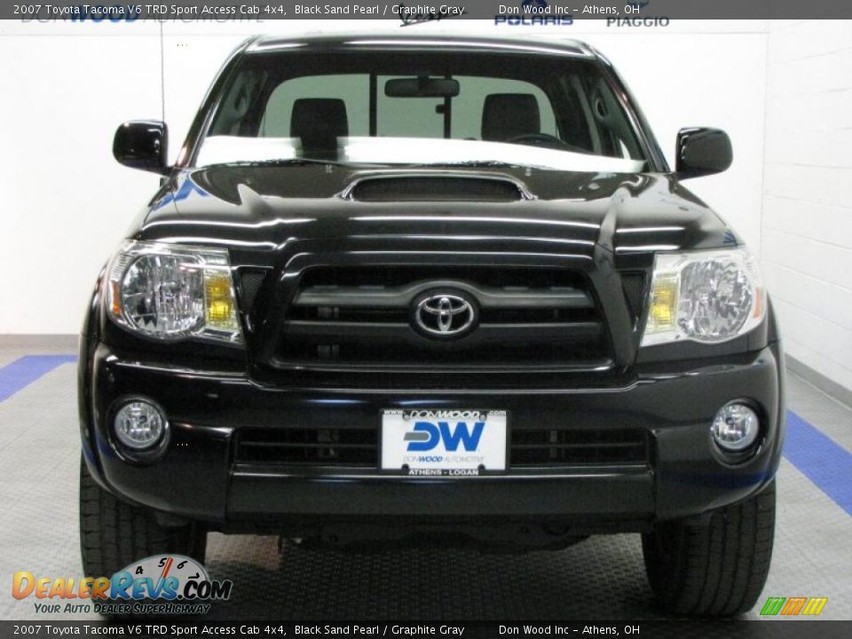 2007 Toyota Tacoma V6 TRD Sport Access Cab 4x4 Black Sand Pearl / Graphite Gray Photo #7