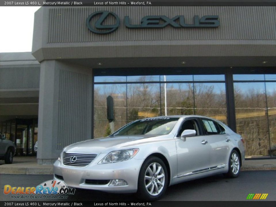 2007 Lexus LS 460 L Mercury Metallic / Black Photo #1