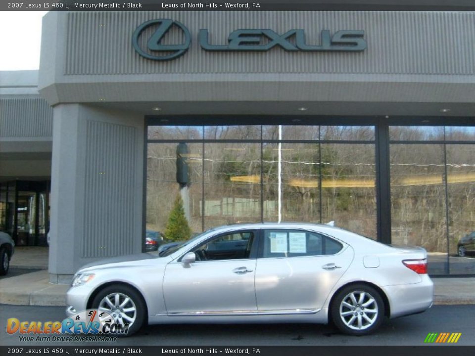 2007 Lexus LS 460 L Mercury Metallic / Black Photo #2