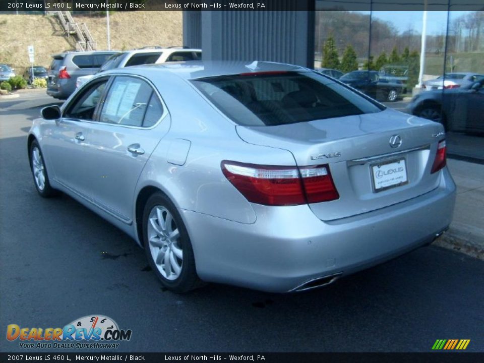 2007 Lexus LS 460 L Mercury Metallic / Black Photo #3