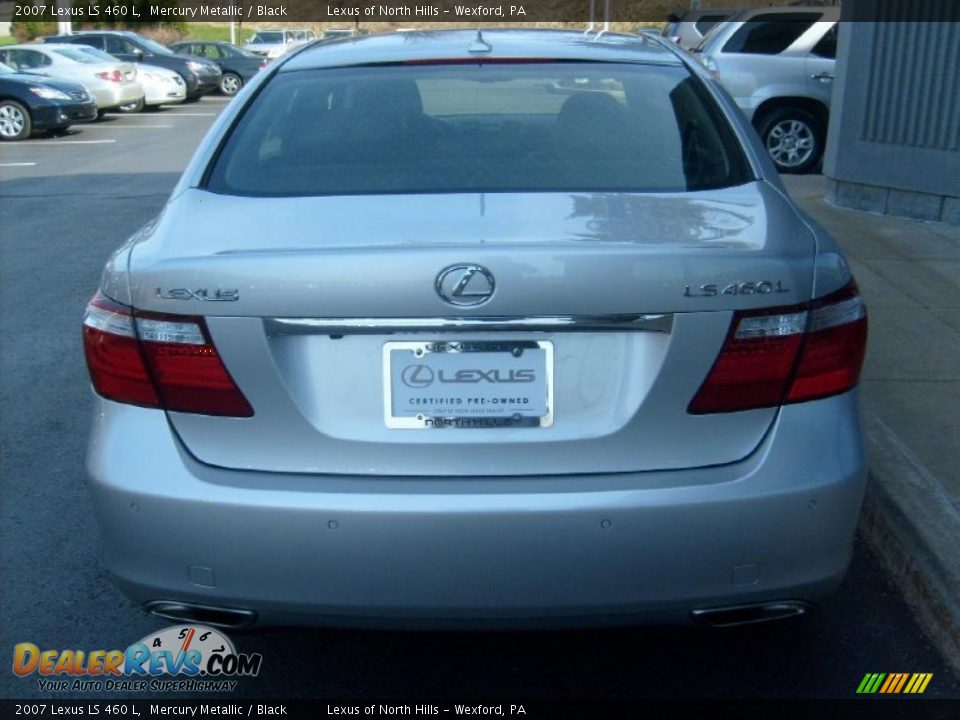 2007 Lexus LS 460 L Mercury Metallic / Black Photo #4