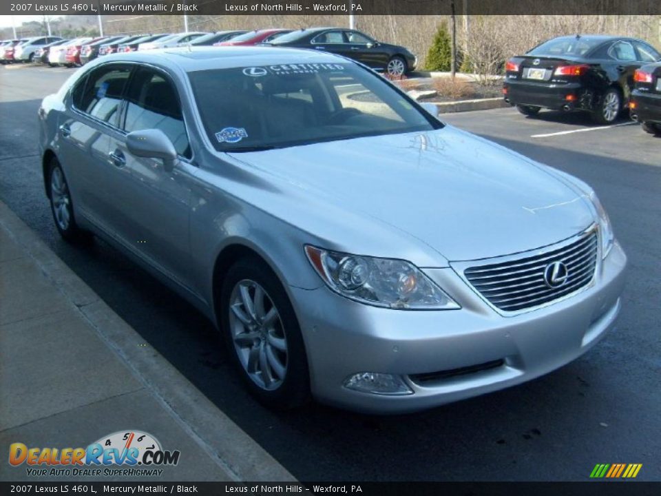2007 Lexus LS 460 L Mercury Metallic / Black Photo #6