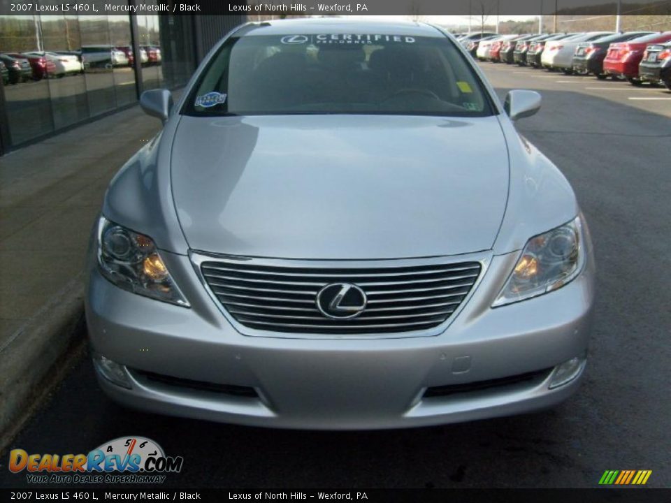 2007 Lexus LS 460 L Mercury Metallic / Black Photo #7