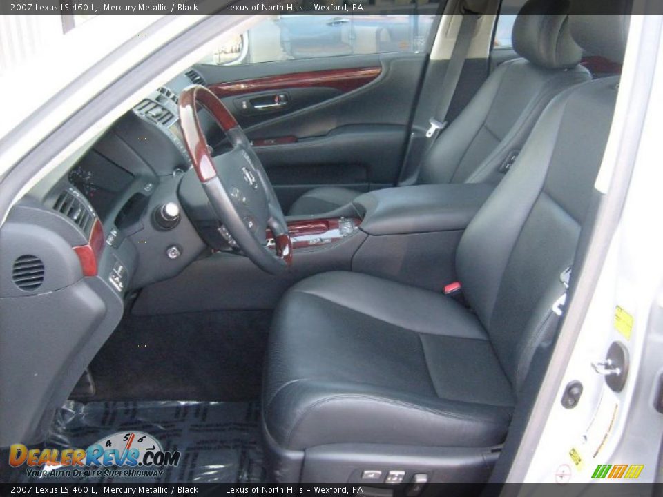 2007 Lexus LS 460 L Mercury Metallic / Black Photo #9