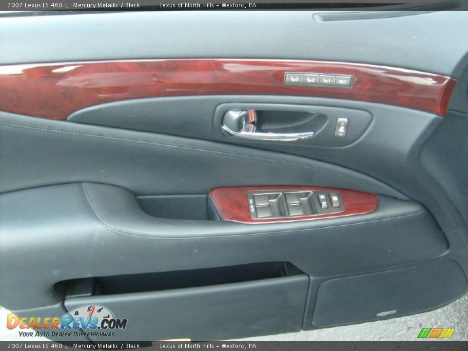 2007 Lexus LS 460 L Mercury Metallic / Black Photo #12