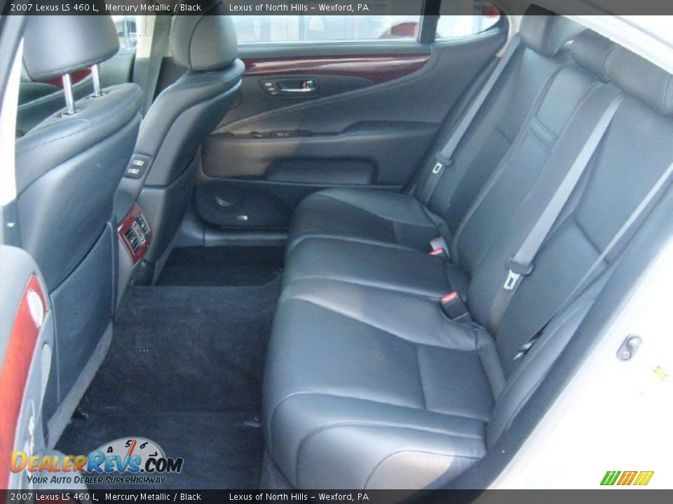 2007 Lexus LS 460 L Mercury Metallic / Black Photo #13