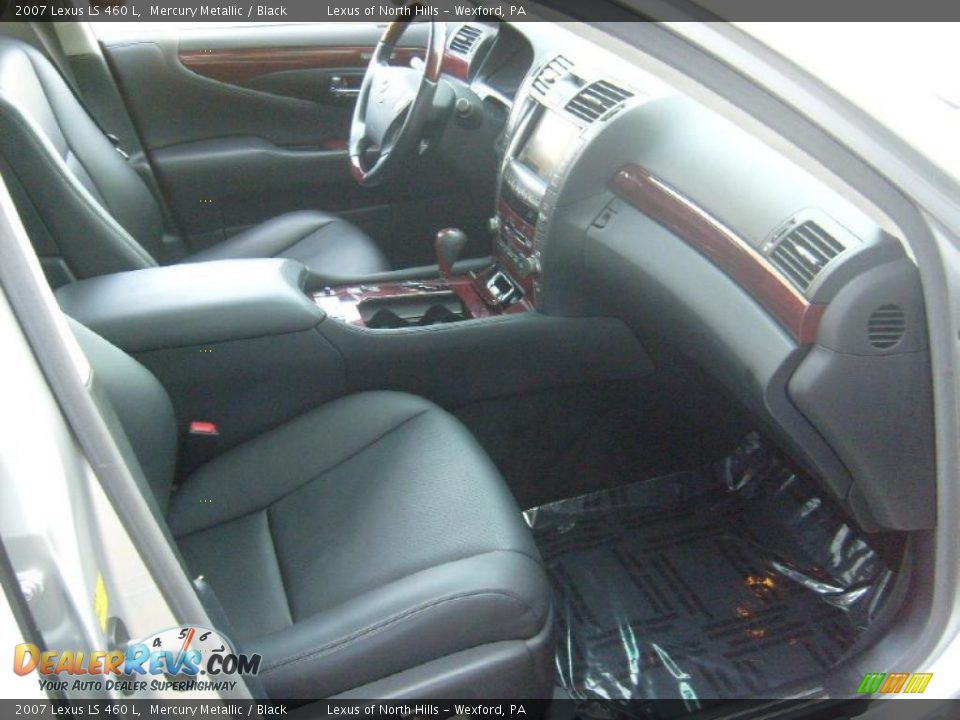 2007 Lexus LS 460 L Mercury Metallic / Black Photo #15