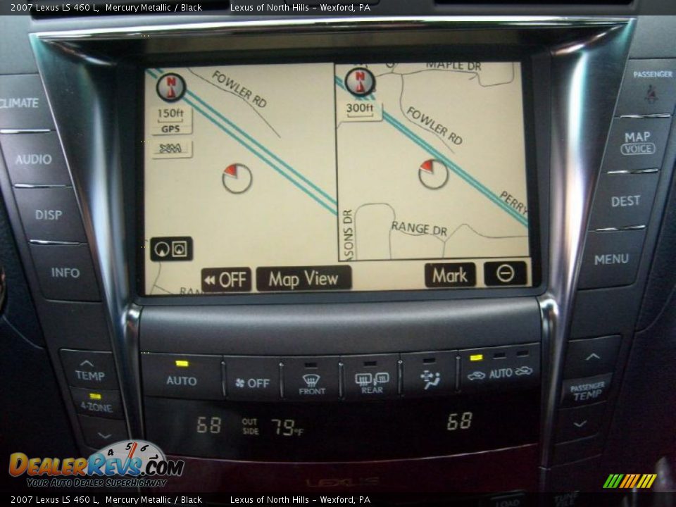 2007 Lexus LS 460 L Mercury Metallic / Black Photo #17
