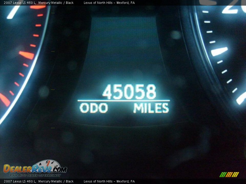 2007 Lexus LS 460 L Mercury Metallic / Black Photo #20