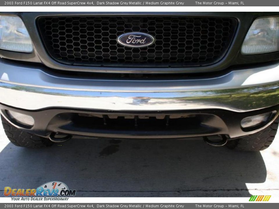 2003 Ford F150 Lariat FX4 Off Road SuperCrew 4x4 Dark Shadow Grey Metallic / Medium Graphite Grey Photo #22
