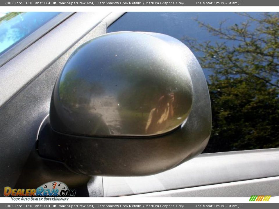 2003 Ford F150 Lariat FX4 Off Road SuperCrew 4x4 Dark Shadow Grey Metallic / Medium Graphite Grey Photo #24