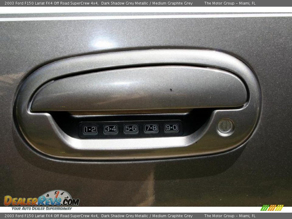 2003 Ford F150 Lariat FX4 Off Road SuperCrew 4x4 Dark Shadow Grey Metallic / Medium Graphite Grey Photo #25