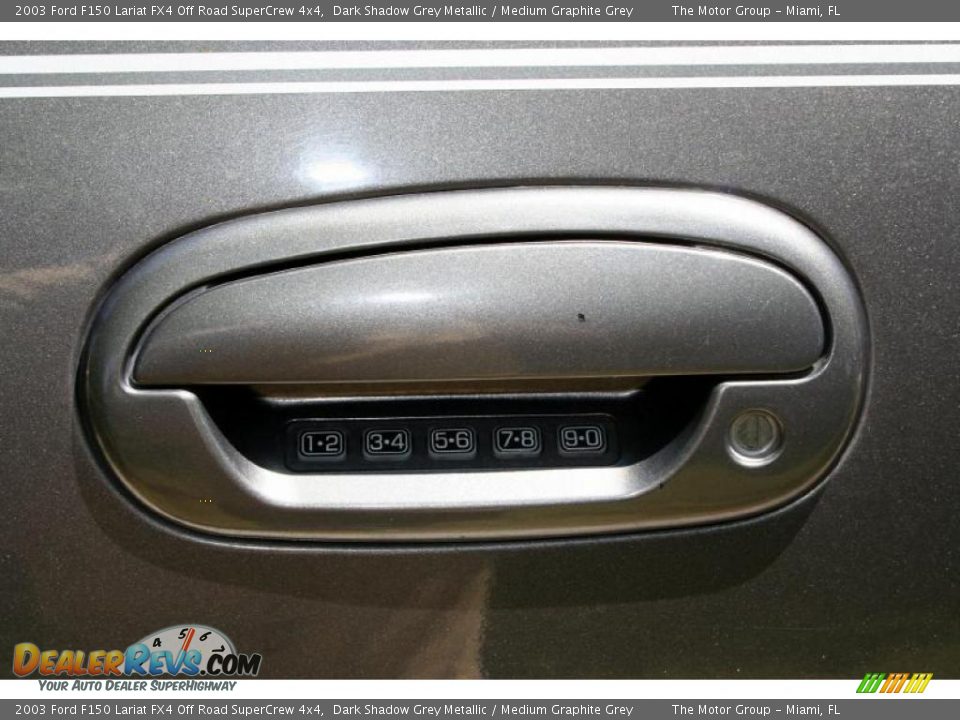 2003 Ford F150 Lariat FX4 Off Road SuperCrew 4x4 Dark Shadow Grey Metallic / Medium Graphite Grey Photo #26