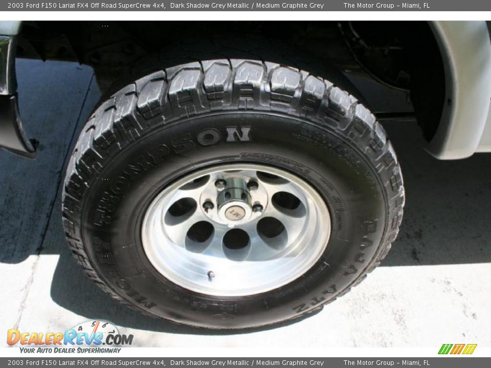 2003 Ford F150 Lariat FX4 Off Road SuperCrew 4x4 Dark Shadow Grey Metallic / Medium Graphite Grey Photo #30