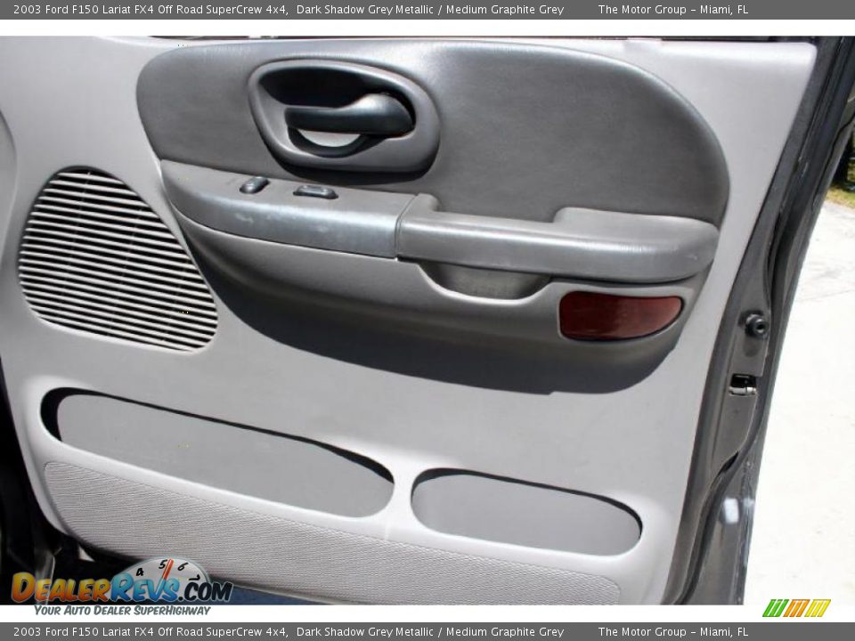 2003 Ford F150 Lariat FX4 Off Road SuperCrew 4x4 Dark Shadow Grey Metallic / Medium Graphite Grey Photo #34