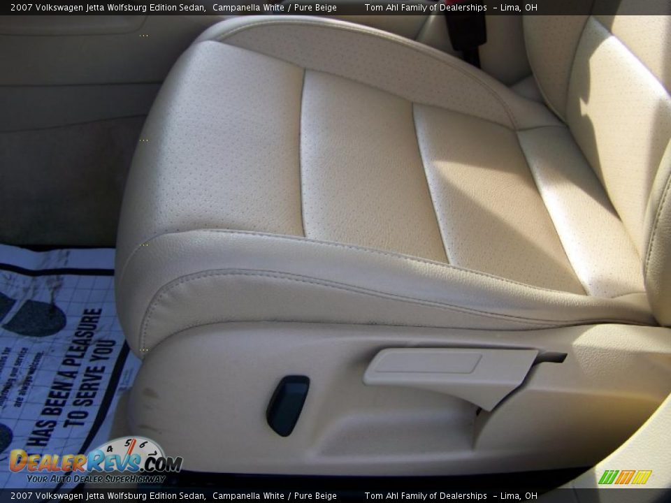 2007 Volkswagen Jetta Wolfsburg Edition Sedan Campanella White / Pure Beige Photo #11