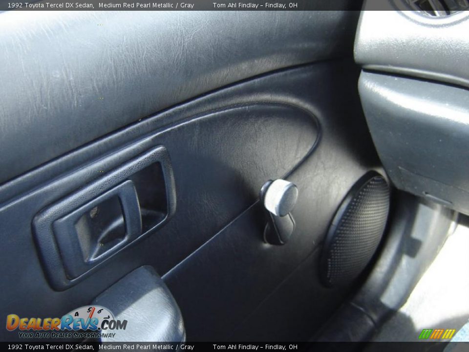 1992 Toyota Tercel DX Sedan Medium Red Pearl Metallic / Gray Photo #17