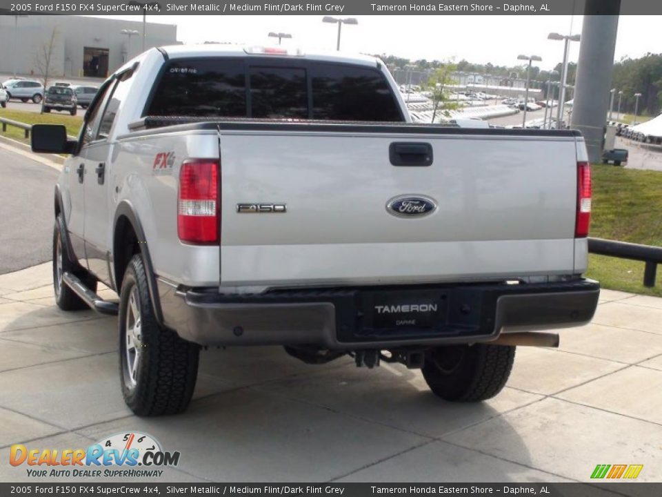 2005 Ford F150 FX4 SuperCrew 4x4 Silver Metallic / Medium Flint/Dark Flint Grey Photo #8