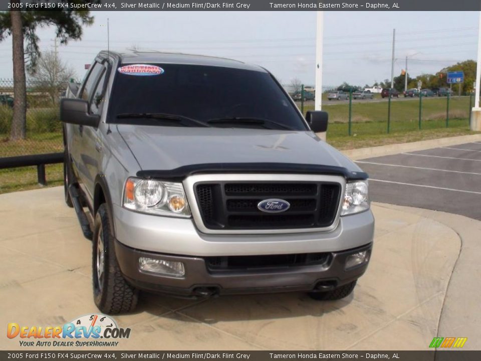 2005 Ford F150 FX4 SuperCrew 4x4 Silver Metallic / Medium Flint/Dark Flint Grey Photo #19