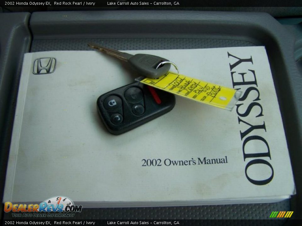 2002 Honda Odyssey EX Red Rock Pearl / Ivory Photo #9