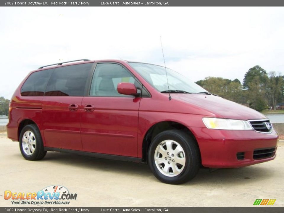 2002 Honda Odyssey EX Red Rock Pearl / Ivory Photo #10