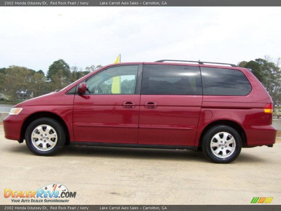 2002 Honda Odyssey EX Red Rock Pearl / Ivory Photo #12