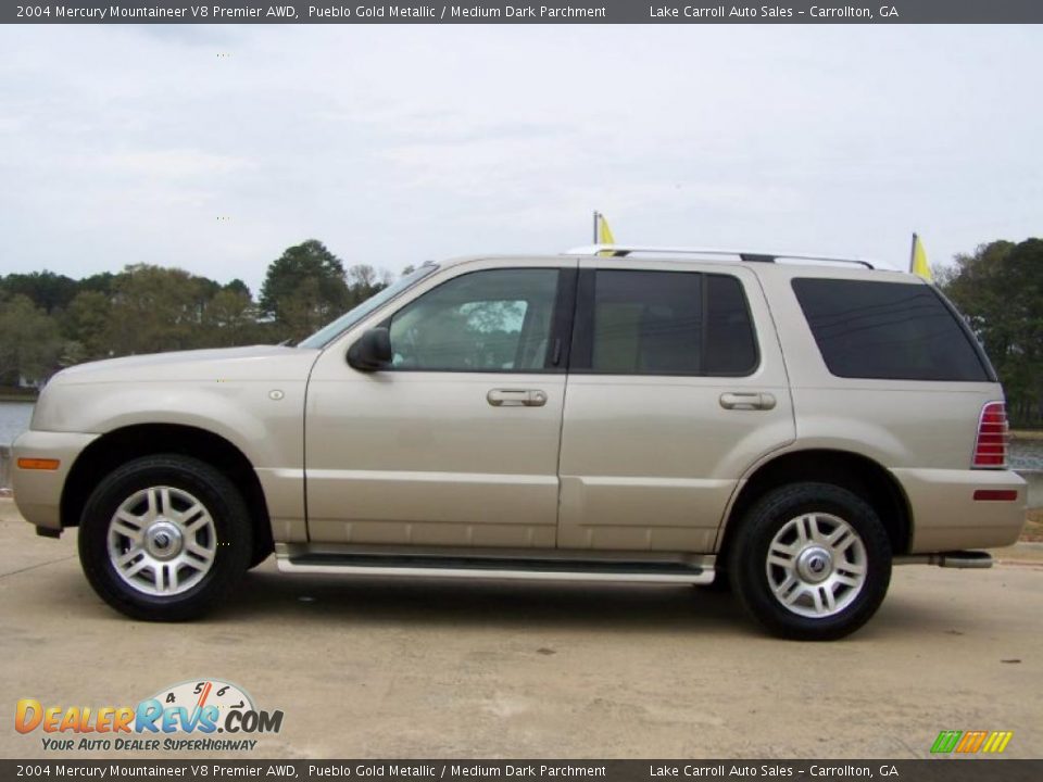 2004 Mercury Mountaineer V8 Premier AWD Pueblo Gold Metallic / Medium Dark Parchment Photo #14