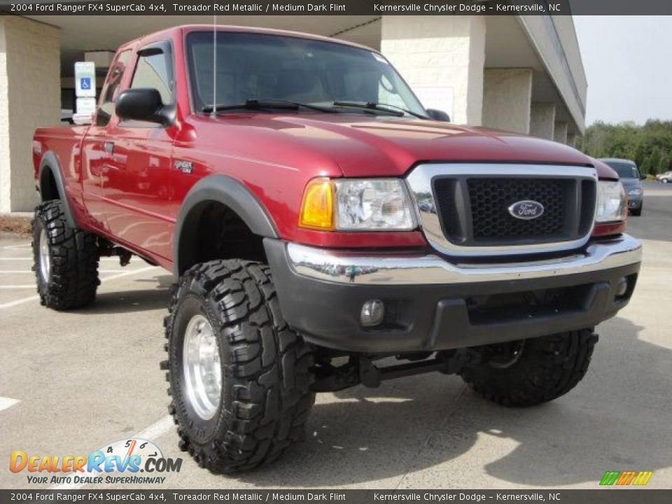 2004 Ford Ranger FX4 SuperCab 4x4 Toreador Red Metallic / Medium Dark Flint Photo #1