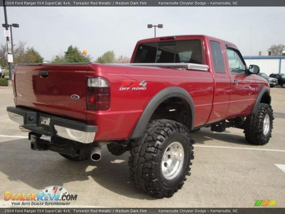 2004 Ford Ranger FX4 SuperCab 4x4 Toreador Red Metallic / Medium Dark Flint Photo #3