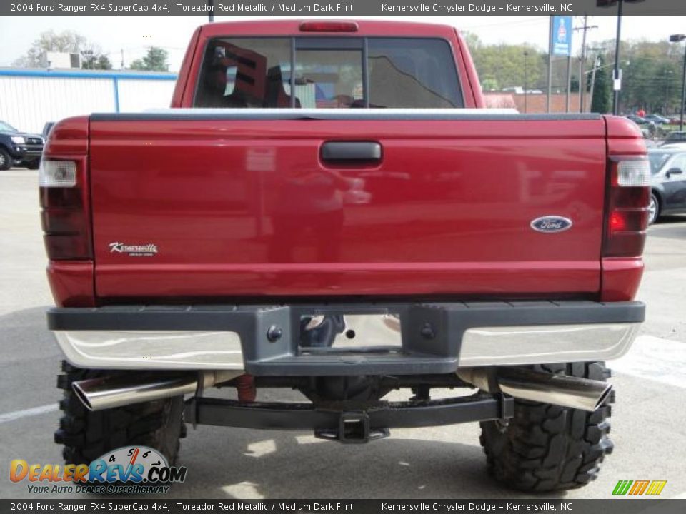 2004 Ford Ranger FX4 SuperCab 4x4 Toreador Red Metallic / Medium Dark Flint Photo #4