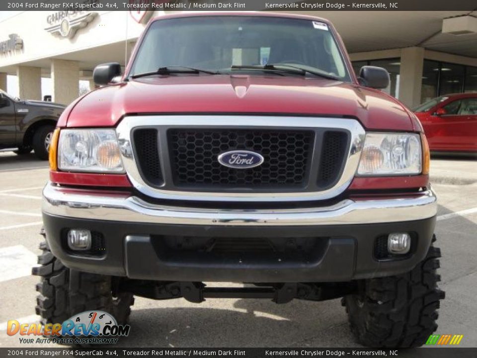 2004 Ford Ranger FX4 SuperCab 4x4 Toreador Red Metallic / Medium Dark Flint Photo #8