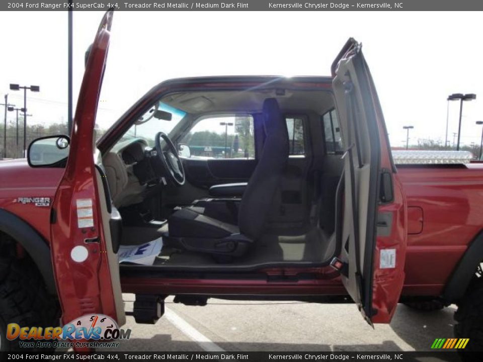 2004 Ford Ranger FX4 SuperCab 4x4 Toreador Red Metallic / Medium Dark Flint Photo #13