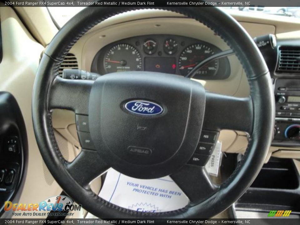 2004 Ford Ranger FX4 SuperCab 4x4 Toreador Red Metallic / Medium Dark Flint Photo #22